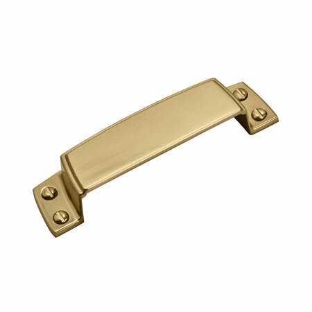 AMEROCK Highland Ridge 3-1/2 in 89 mm Center-to-Center Champagne Bronze Cabinet Cup Pull BP55318CZ